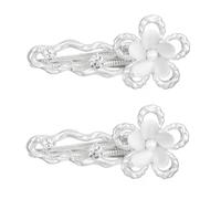 amangul 1 par de pinzas para el pelo con diseño de mariposa y ojo de gato líquido, para mujeres y adolescentes, uso diario (pinza para el pelo de flores)