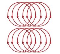 amangul 10 pulseras de cuerda trenzada ajustable para mujeres y niñas, pulseras de cuerda trenzada ajustables para mujeres y niñas, pulseras de cuerda trenzada, accesorios de moda para fiestas, talla