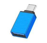 amangul Adaptador USB convertidor de datos de transferencia de alta velocidad para smartphones, tabletas, portátiles, ordenadores, dispositivos, aleación de aluminio, adaptador USB C