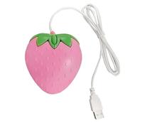 amangul Cable USB pequeño de fresa óptica para computadora, juego de computadora para niñas, para oficina, laptop, escritorio