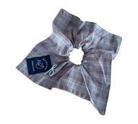 amangul Coletero vintage a cuadros para estilos universitarios de principios de primavera, de tela suave, accesorio para el pelo para varios peinados