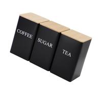 amangul Contenedor multifuncional para café, té, azúcar, con tapa, organizadores de almacenamiento de alimentos para el hogar, recipiente multifuncional, organizadores modernos de cocina