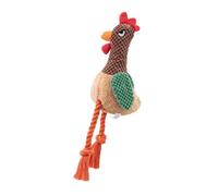 amangul Cuerda de algodón con diseño de gallo chirriante, juguete para masticadores agresivos, compromiso, al aire libre, juego de búsqueda de dentición, cuerda de perro resistente a las mordeduras