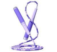 amangul Cuerda de saltar de longitud ajustable que se enreda, libera cuentas segmentadas, cuerda de saltar para fitness, para niños, hombres y mujeres