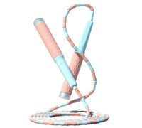 amangul Cuerda de saltar de longitud ajustable que se enreda, libera cuentas segmentadas, cuerda de saltar para fitness, para niños, hombres y mujeres