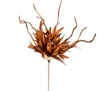 amangul Elegante horquilla de pelo con forma de barba de dragón y flor realista para entusiastas de los estilos tradicionales (café)