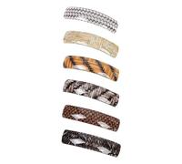 amangul Elegante pinza para el pelo para cola de caballo, pasador plano dulce para Navidad, elegante clip para el pelo para racimos (cuadrado)