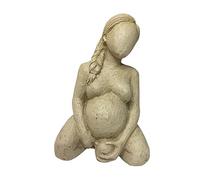 amangul Estatuas de mujer embarazada, estatua de madre, decoración del hogar, figuras en miniatura para adornos de figuras de resina
