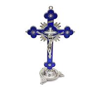 amangul Flor de metal para cruz amargura iglesia sagrada estatua ornamentos oficina hogar artículos religiosos