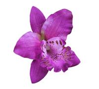 amangul Horquilla de pelo de tela ligera, duradera, con forma de flor, accesorios para el cabello hechos a mano (como se muestra)