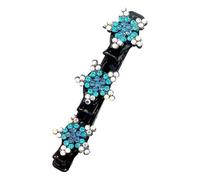 amangul Horquilla para el pelo de estrella de cristal para mujer, elegante horquilla para el pelo para mujeres y niñas (azul)