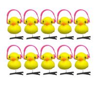 amangul Horquillas para el pelo para niñas, diseño de pato para mujeres y niños, horquillas para el pelo con forma de pato dulce de los años 2000 (auriculares pequeños ye, 10)