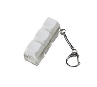 amangul Interruptor de teclado portátil, herramienta de prueba, interruptor de teclado de luz LED, llavero de juguete para 2 teclas, 3-4, 1 pieza de gadget para energía nerviosa