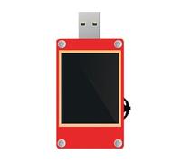 amangul KT002 - Probador de capacidad USB 3.0 de carga, medidor de corriente USB, pantalla LCD, pantalla LED de 1.8 pulgadas, monitores en tiempo real