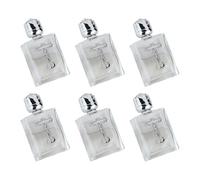 amangul Pequeñas botellas de vidrio de 15 ml a prueba de fugas, diseño cuadrado, regalo de práctica devocional para uso católico