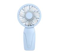 amangul Pequeño ventilador de mano con 3 velocidades y ventilador recargable por USB, funciona con batería de 600 mAh para exteriores, interiores, oficina, viajes, computadora