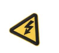 amangul Pinza de pelo con señal de advertencia única para estilos y estilos ligeros, prácticos accesorios de pelo de felpa, horquilla de moda (cuidado con las electricidades)