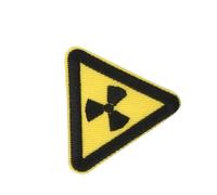 amangul Pinza de pelo con señal de advertencia única para estilos y estilos ligeros, prácticos accesorios de pelo de felpa, horquilla de moda (cuidado con la radiación)