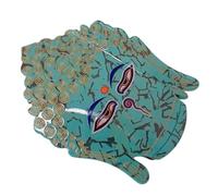 amangul Pinza de pelo egipcia creativa con temática cultural de ácido acético con agarre fuerte para entusiastas de la moda (1 cabeza cian)