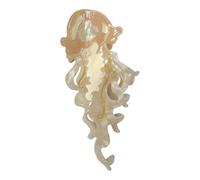 amangul Pinza de pelo grande y colorida con forma de medusa para mujer, de acetato, fuerte agarre, para peinados seguros en fiestas temáticas (carne)