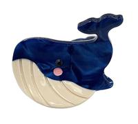 amangul Pinza para el pelo, adorno para el cabello, lindas pinzas para el cabello, pasadores fáciles de atrapar, horquilla para niña (ballena azul)