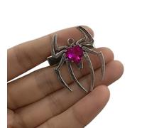 amangul Pinza para el pelo de arañas para adolescentes y niñas, horquillas laterales para mujer, flequillo lateral, decoración para el cabello (rojo rosa)
