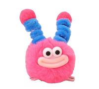 amangul Pinza para el pelo de felpa de dibujos animados peludos, pasadores de pico de pato para mujeres y niñas, accesorios de fiesta (rojo rosa, boca de salchicha)