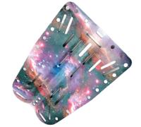 amangul Placa trasera ajustable de aluminio con control de flotabilidad equilibrado, adecuada para exploración de océanos y entrenamiento de piscina, placa trasera de buceo