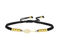 amangul Pulsera con Dijes De Paleta Hueca con Cuerda Tejida Ajustable Y Pulsera con Dijes De Raqueta De Acero Inoxidable Resistente