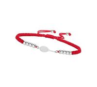 amangul Pulsera con Dijes De Paleta Hueca con Cuerda Tejida Ajustable Y Pulsera con Dijes De Raqueta De Acero Inoxidable Resistente