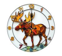 amangul Reloj analógico de pared decorativo moderno con mecanismo silencioso, panel acrílico personalizable para el interior del hogar, mecanismo de reloj silencioso