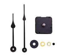 amangul Silent Quartz 12888 - Reloj de pared con 2 manecillas, repuesto de reloj silencioso, eje largo