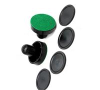 amangul Table Hockey Pusher Set Standard Plastic Air Paddle and Pucks Goal Handle Pusher Replacement Part Easy to Use Home Standard Air Paddle and Pucks