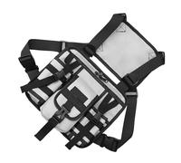 amangul Tacticals Chest Rigs - Bolsa deportiva para mujer y hombre, arnés de pecho, bolsa de pecho de gran capacidad, chaleco para exteriores, Gray, 28*5*24cm