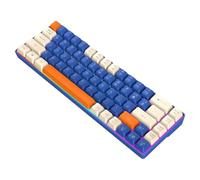 amangul Teclado mecánico portátil con retroiluminación LED de 68 teclas, escritura silenciosa, para laptop, escritorio, para entusiastas de los jugadores