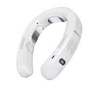 amangul Ventilador de cuello portátil sin aspas, enfriador de aire recargable, pequeño, deportivo, ABS, para exteriores, portátil, recargable, plegable