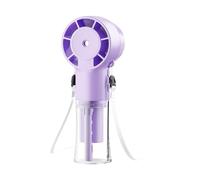 amangul Ventilador de escritorio portátil para colgar en el cuello, batería de 1200 mAh, recargable por USB, ventilador de nebulización para viajes, oficina, uso al aire libre (como se muestra)