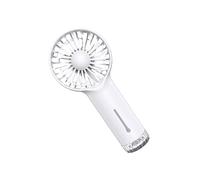 amangul Ventilador de mano multifuncional, ventilador de refrigeración eficiente, potente ventilador eléctrico pequeño para viajes, oficina y uso al aire libre (blanco)