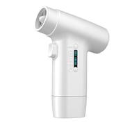 amangul Ventilador de mano portátil de 4000 mAh, soplador de aire recargable, 6 velocidades ajustables, 110000 rpm, para viajes, exteriores, oficina, ventilador portátil de mano