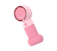 amangul Ventilador de mano portátil recargable por USB, ventilador de escritorio de velocidad ajustable con base para exteriores, interiores, oficina, viajes (como se muestra)