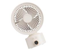 amangul Ventilador de mesa de circulación de aire con opción de 3 velocidades, refrigeración de oficina, textura ABS para una refrigeración silenciosa y eficaz (albaricoque)