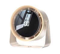 amangul Ventilador de refrigeración multifuncional para montaje en pared, potente ventilador de textura ABS, 100 velocidades, adecuado para viajes, oficina y uso en interiores (blanco)