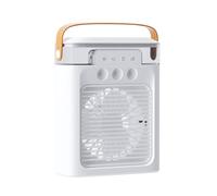 amangul Ventilador eléctrico de escritorio, dispositivo eficiente, con textura ABS, ventilador de mesa, apto para uso en interiores (enchufe blanco)