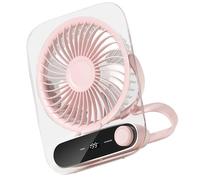 amangul Ventilador pequeño multifuncional de refrigeración eficiente, textura de velocidad ajustable, adecuado para viajes, oficina, uso al aire libre (como se muestra)