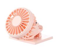 amangul Ventilador portátil recargable por USB, con clip, 3 velocidades, funcionamiento silencioso, ventilador de refrigeración para el hogar, oficina, actividades al aire libre (como se muestra)