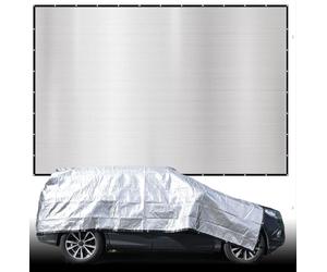 AMANKA 6x7 m Toldo Térmico Aluminet - 99% Sombra - Aislante Termico Coche Parasol Caravana - Funda Coche Funda para Moto Tela Parasol Coche Protector Termico Coche Funda Protectora Coche Funda Camping