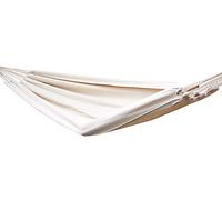 AMANKA Hamaca XXL por 2 Personas 400x160cm | Soporta hasta 150 kg | 100% algodón | Hamacas paracaídas Color Beige