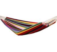 AMANKA Hamaca XXL por 2 Personas 400x160cm | Soporta hasta 150 kg | 100% algodón | Hamacas paracaídas Multicolor