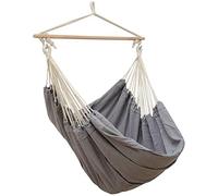 AMANKA Innovador XXL Silla Colgante 185x130 Asiento de Lona para 2 Personas Gris