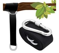 AMANKA Kit para Colgar en árbol sillas Colgantes 150kg 1 Correa 300x5cm Negro